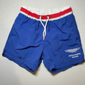 Hackett London Aston Martin Racing Swim Trunks Volley Shorts Bright Blue 3/4 YRS
